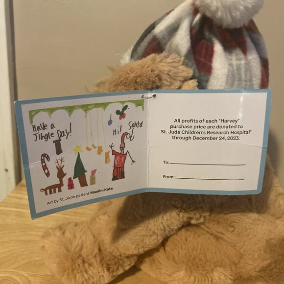 2023 St. Jude Children's Research Hospital 12" Harvey the Dog Stuffed Plush New - Picture 8 of 9